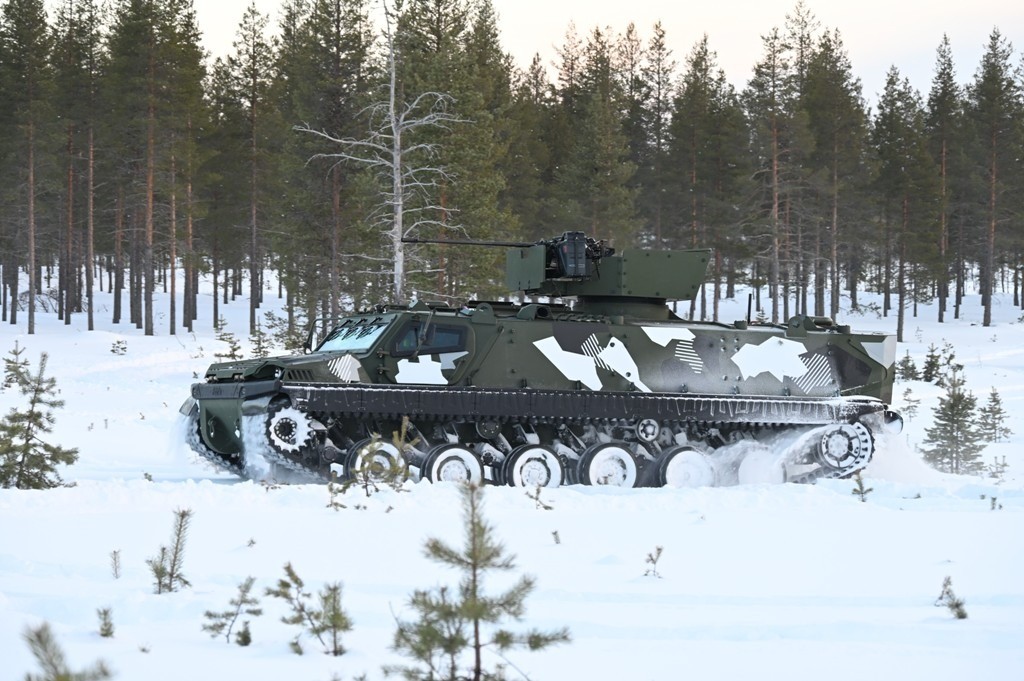 Patria TRACKX Finish Tracked Amphibious Armored Personnel Carrier (APC) (D)